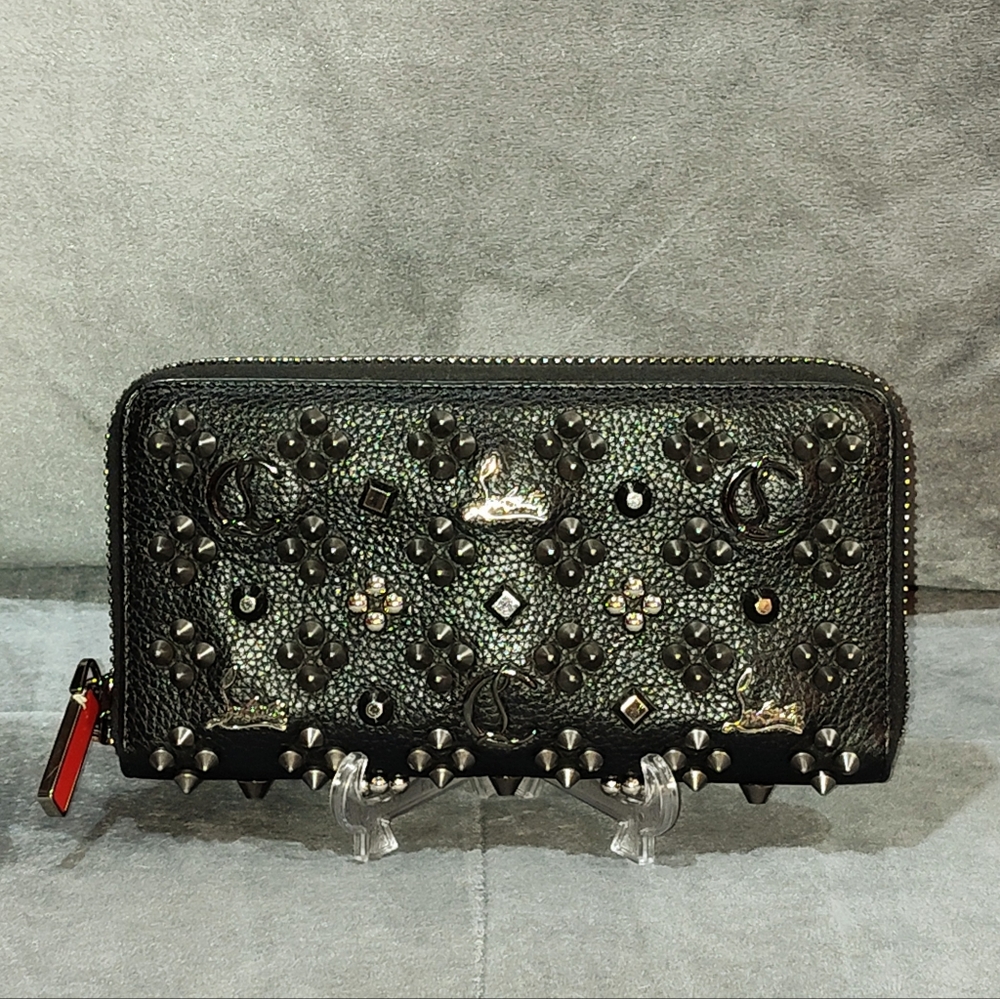 CHRISTIAN LOUBOUTIN PANETTONE GRAINED CALF LEATHER LOUBINTHESKY METAL SPIKES
